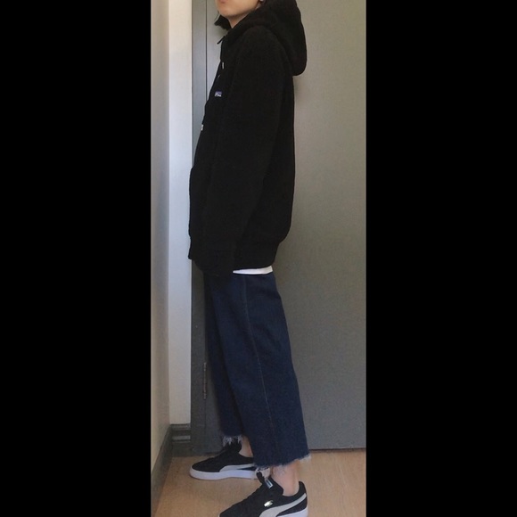 Black fleece teddy bear jacket - Picture 3 of 4